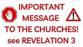 Warning to the Churches! #jesussaves #salvation #godforgives #endtimes #godislove #bible #repent