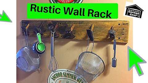 How to Make a Rustic Hammer Coat Wall Rack