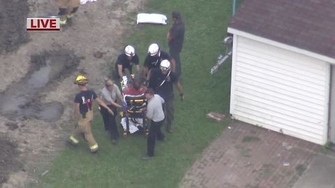 One man pulled from collapsed trench in Chesterfield Township