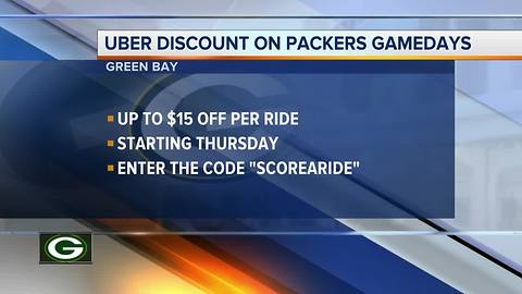 Uber and Miller Lite offering discounts on Packers gameday rides