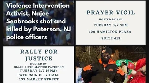 #JusticeforNajee #najeeseabrook Rally Paterson city hall #Paterson, NJ Paterson Healing Collective