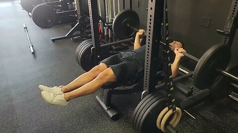 Larsen Press (Barbell Bench Press with Legs Out)