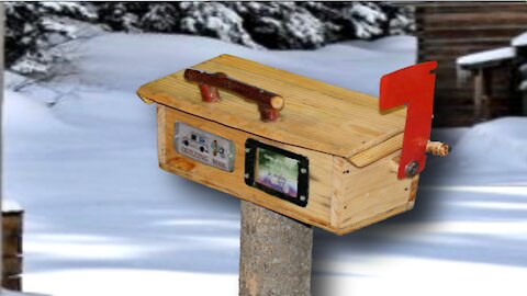 Make Your Own Rustic Mail Drop Box