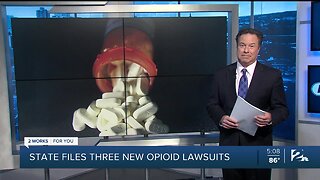 State files three new opioid lawsuits