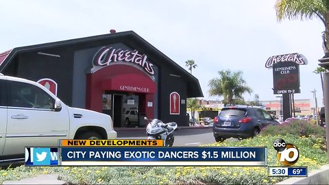 San Diego exotic dancers win $1.5 million settlement over police raids