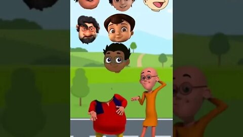 Match The Right Head | Motu Patlu | Shiva | Cartoon | Wrong Head Puzzle | #wrongheads