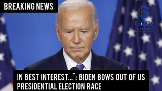 Joe Biden Officially drops out of the 2024 presidential election race|Breaking|