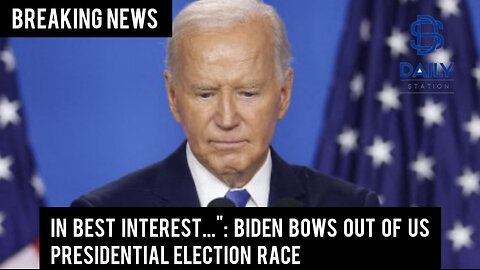 Joe Biden Officially drops out of the 2024 presidential election race|Breaking|