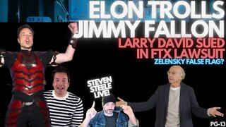 Elon Trolls Jimmy Fallon/Larry David Sued in FTX Lawsuit!