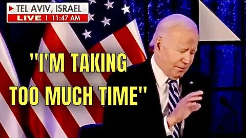 Sleepy Joe LOSES his Train of Thought in Israel 😴