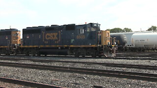 CSX 6505 & CSX 6547 Locomotives With Industrial Train In Sarnia