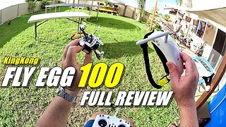 KINGKONG FLY EGG 100 Mini FPV Race Drone Full Review - Unboxing, Flight/CRASH Test, Pros & Cons