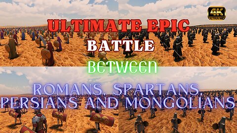 The Battle Between Four Armies | Ultimate Epic Battle Simulator 2 | "4K"| UHD | 60FPS | PC