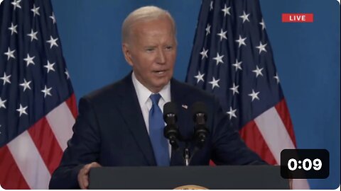 Biden Praises 'Vice President Trump' During Rambling Post-NATO Presser