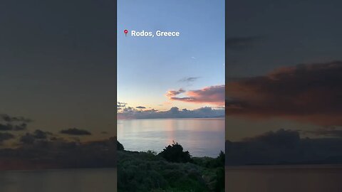 Rodos, Greece in winter. Beautiful sunsets & amazing travel destination on the Greek islands.
