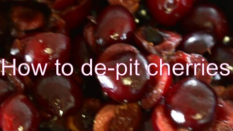 Part 1. How to de-pit cherries