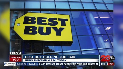 Best Buy holding Job Fair