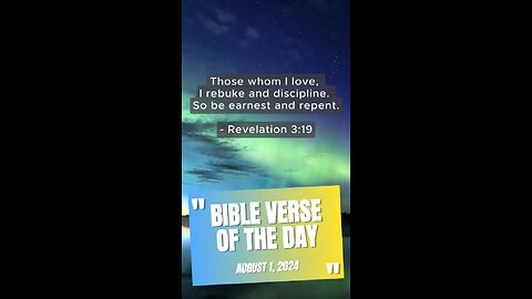 Bible Verse of the Day: August 1, 2024