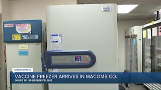 Vaccine freezer arrives in Macomb County