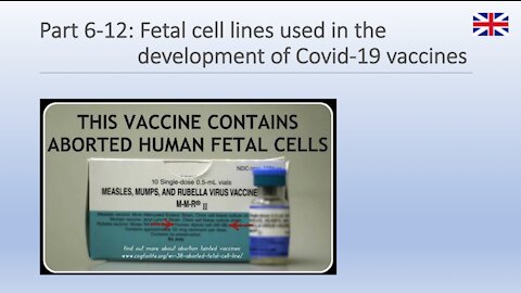 Part 6-12: Fetal cell lines used in the development of Covid-19 vaccines
