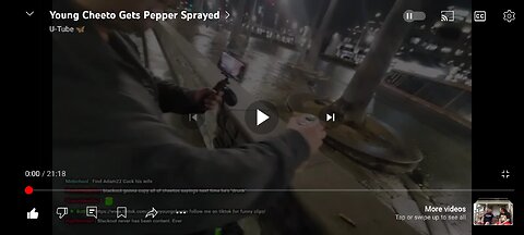 cheetoman gets pepper sprayed