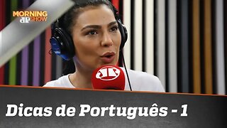 Cíntia Chagas critica Enem e dá dicas de português - parte um