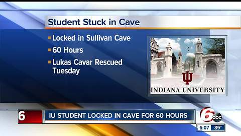 Student licked moisture off walls while trapped inside cave for three days