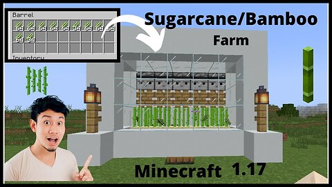 Minecraft: How To Make Sugarcane Farm In Minecraft || Bamboo Farm
