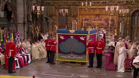 The Champions League anthem in Coronation of King Charles III and Queen Camilla at Westminster Abbey