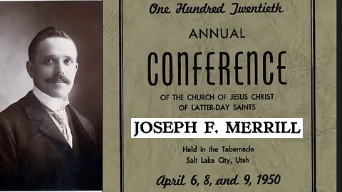 Joseph F Merrill | Follow the Commandmenst of God or Choose Selfishness to Slavery