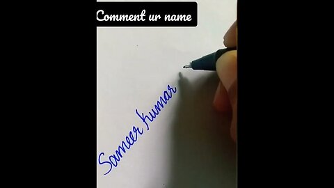 Writing Sameer Kumar shrma❤️|Comment ur name 😎 #shortvideo #shorts #youtubeshorts #viral #writing