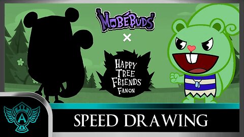 Speed Drawing: Happy Tree Friends Fanon - Tanky | Mobebuds Style