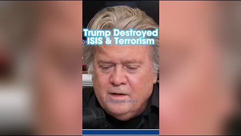 Steve Bannon: Trump Destroyed ISIS & Terrorism Before The Stolen 2020 Election - 10/13/23