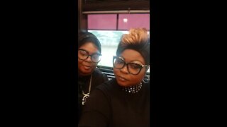 Diamond and Silk check-in.... WFT Bus Tour.......
