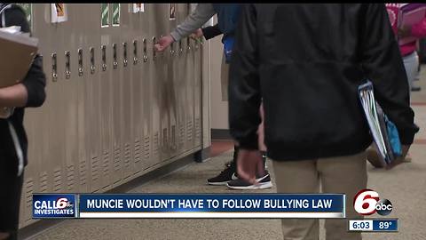 Bullying, seclusion restraint laws wouldn't apply to Muncie schools after Ball State takeover
