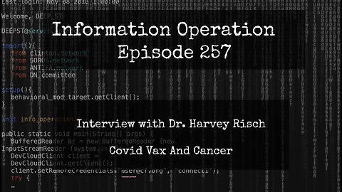 LIVE 7pm EST: IO Episode 257 - Dr. Harvey Risch - Vax And Cancer