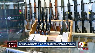 Ohio Gov. Mike DeWine announces plans to enhance background checks