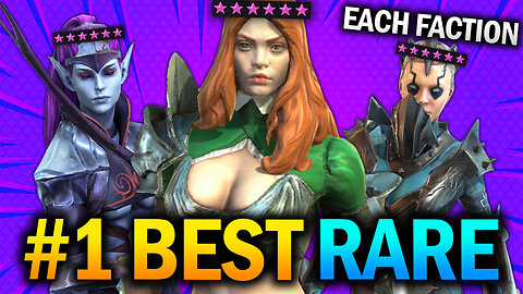 BEST RARE Champion for EVERY FACTION (Easy 6 Stars!?) - Raid: Shadow Legends Tier List