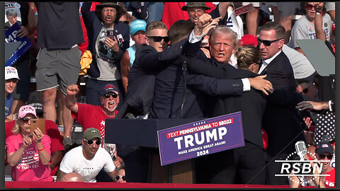 ASSASSINATION ATTEMPT: FORCES TRUMP OFFSTAGE AT RALLY IN BUTLER, PA