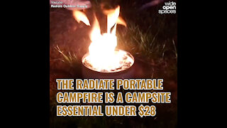 THE RADIATE PORTABLE CAMPFIRE IS A CAMPSITE ESSENTIAL UNDER $28