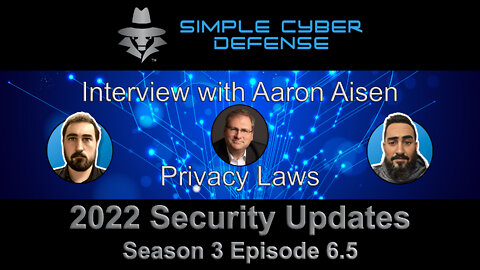 Privacy Laws: Interview with Aaron Aisen