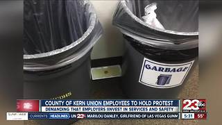 County of Kern union members protest working conditions