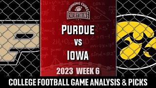 Purdue vs Iowa Picks & Prediction Against the Spread 2023 College Football Analysis