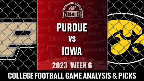 Purdue vs Iowa Picks & Prediction Against the Spread 2023 College Football Analysis