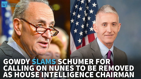 Gowdy Slams Schumer For Calling On Nunes To Be Removed As House Intelligence Chairman