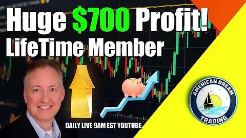 Huge +$700 Profit Lifetime Member Stock Market Success