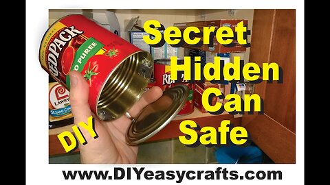 Secret Hidden Can Safe How to Make Easy DIY