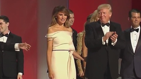 President Donald Trump dances at Liberty Inaugural Ball