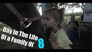 Day In The Life of a Family Of 8/ DIY Carpentry Project/ Grocery Shopping/ Riding at the Ranch!!!