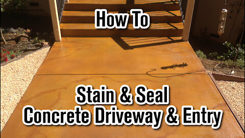 Stain and Seal Concrete Driveway